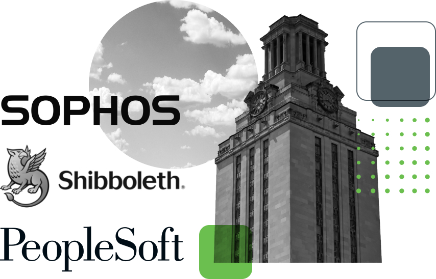 Sophos UTM, Shibboleth IDP and PeopleSoft enterprise CMS applications are all supported by Duo's products.