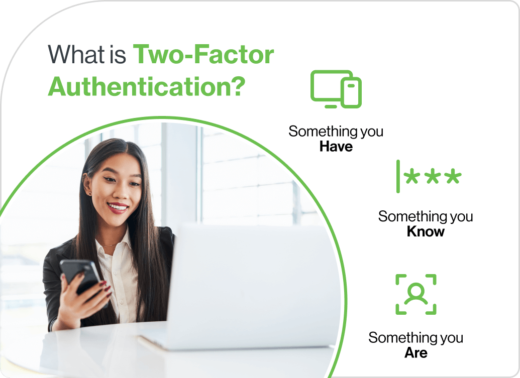 What is Two-Factor Authentication? It is something you have, something you know, and something you are