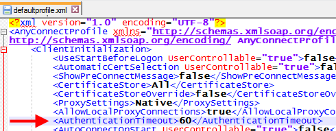 Client XML modification