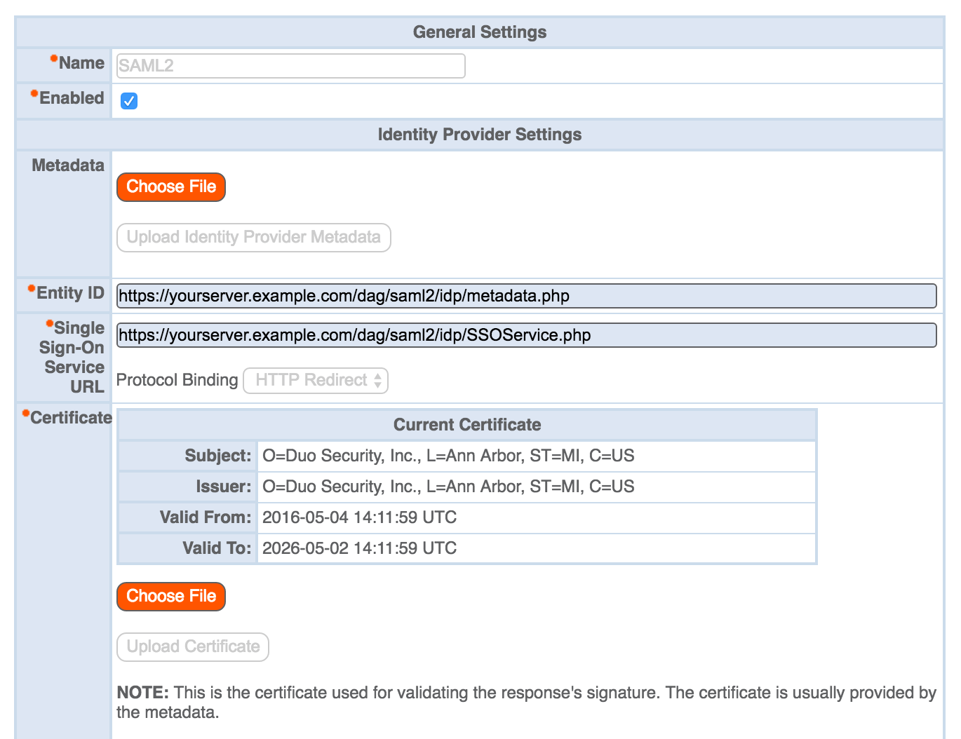 Bomgar Single Sign-On Setting Edit