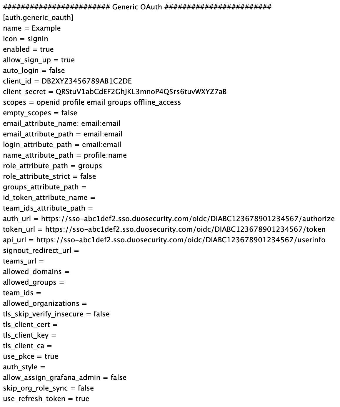 Grafana Enterprise Configuration File