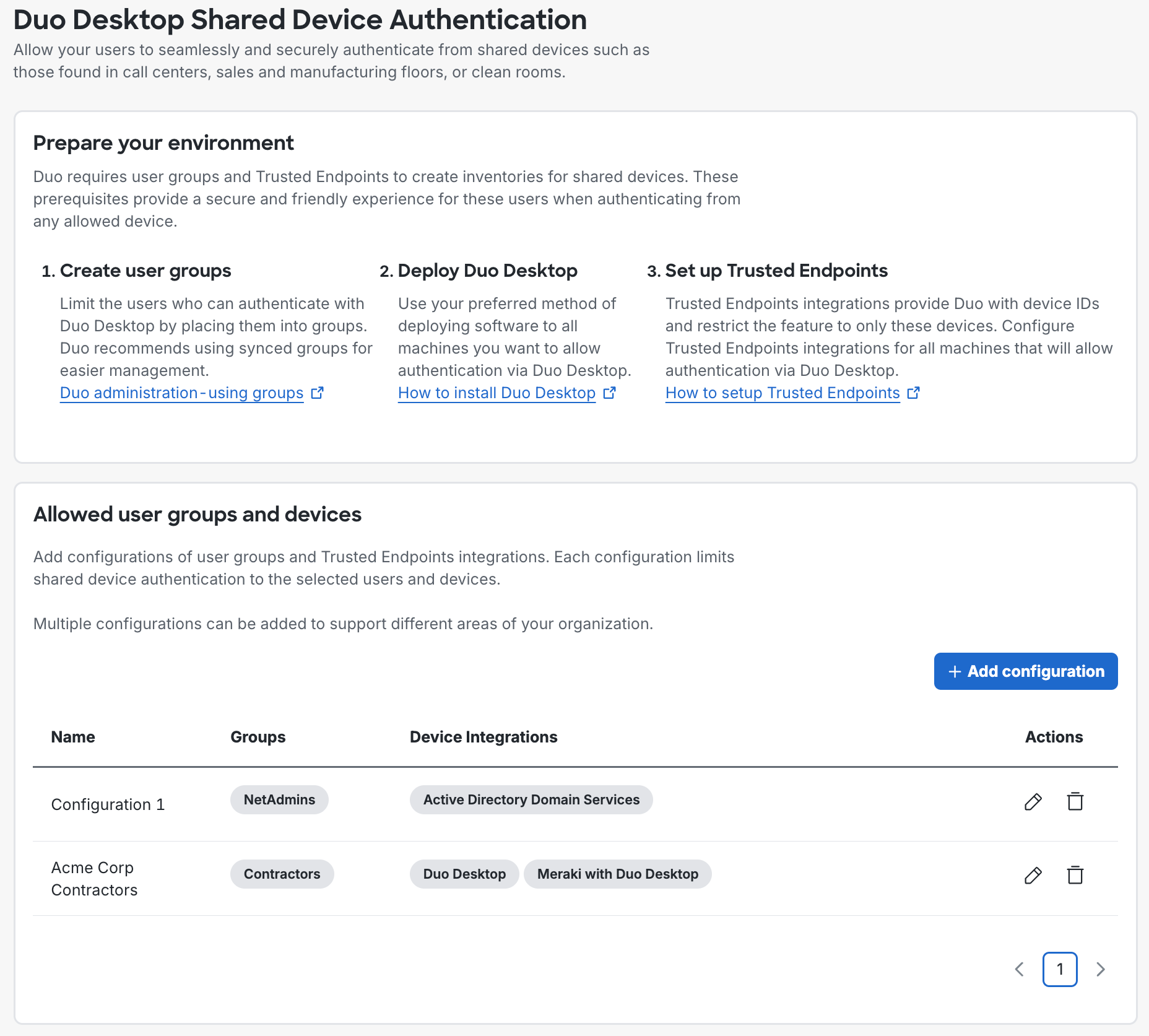 Shared Device Authentication