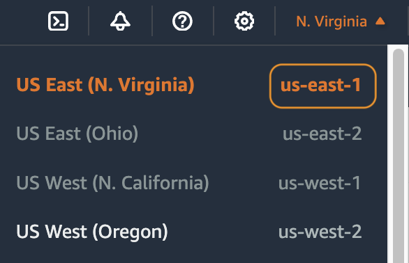 Amazon WorkSpaces Region Code