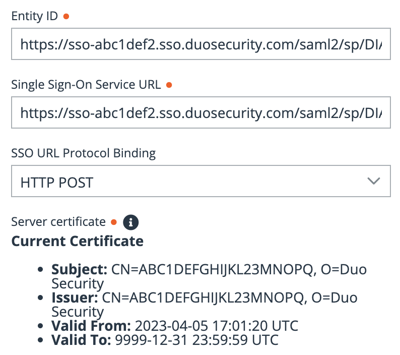 BeyondTrust Metadata Content From Duo XML File