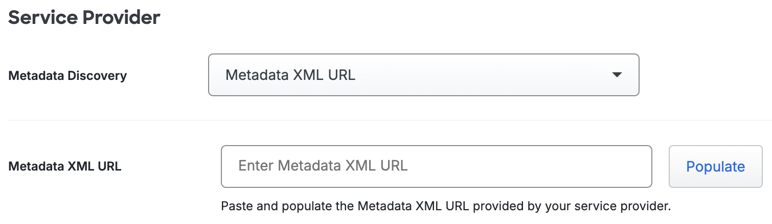 Duo Cirrus Identity Metadata XML URL Fields