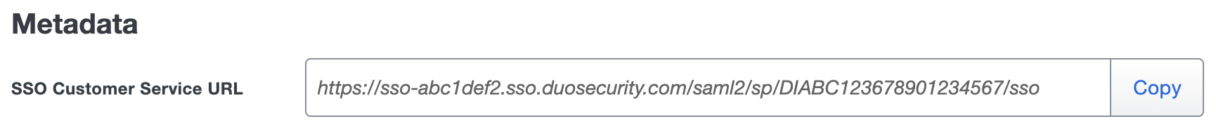 Duo Cisco Secure Email SSO Customer Service URL