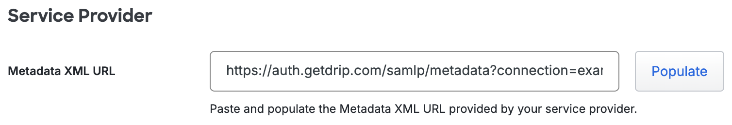 Duo Drip Metadata XML URL