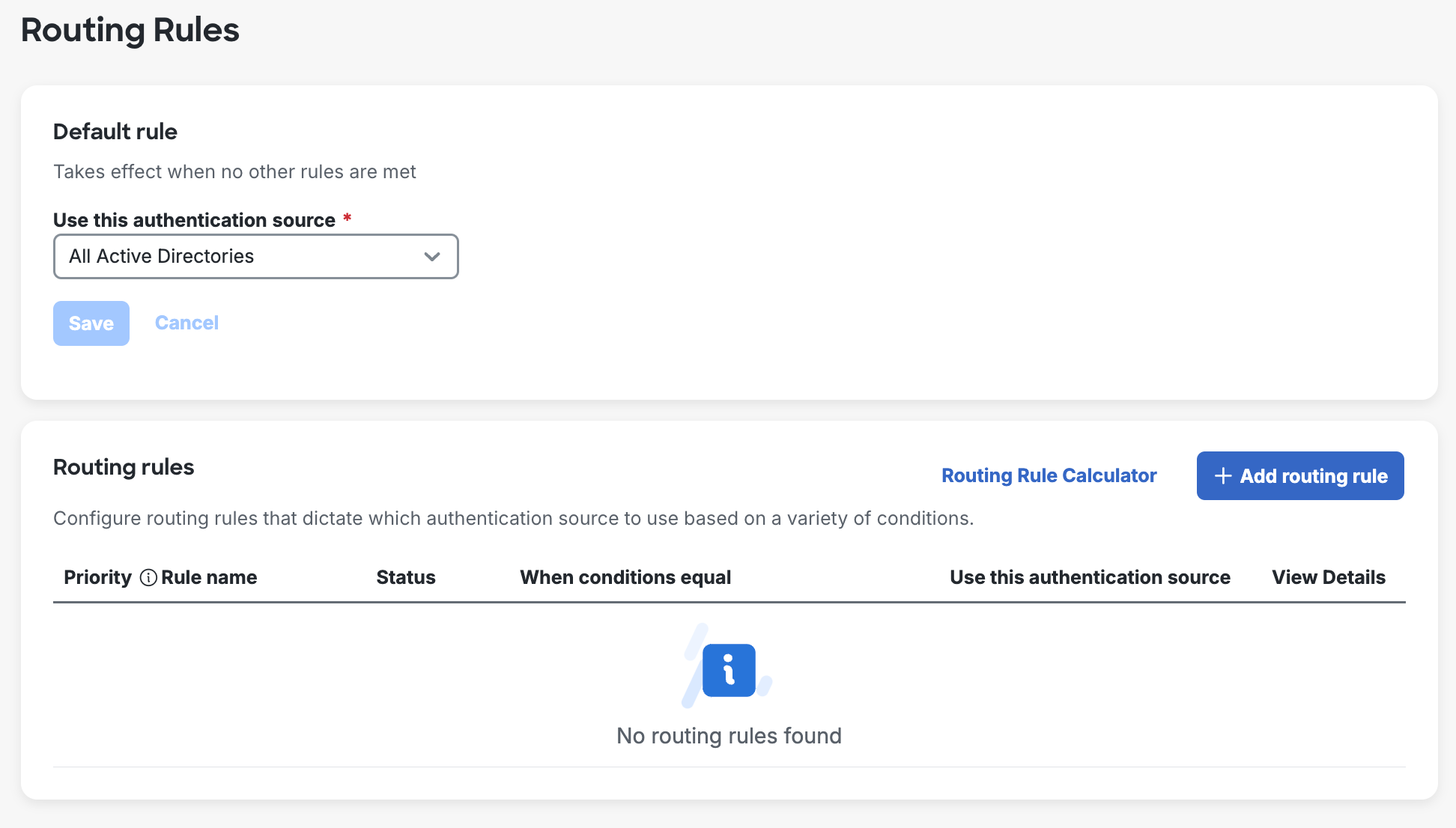 Duo SSO Default Routing Rules