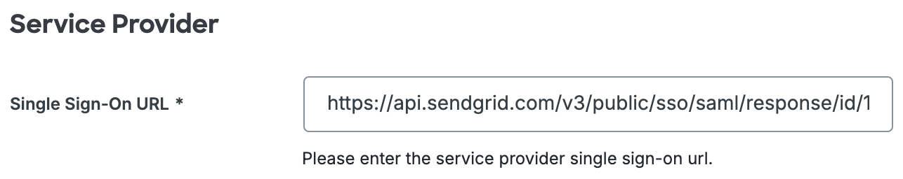 Duo Twilio SendGrid Single Sign-On URL