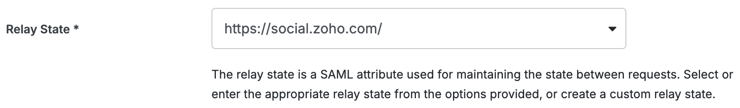 Duo Zoho Social Relay State Field