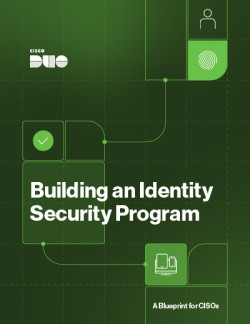 Ebook cover: Cisco Duo Building an Identity Security Program.